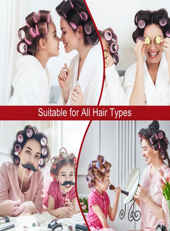 آيسيلي بكرات شعر ذاتية التثبيت، أدوات تجعيد الشعر للاستخدام المنزلي، عبوة من 10 قطع - Image 2