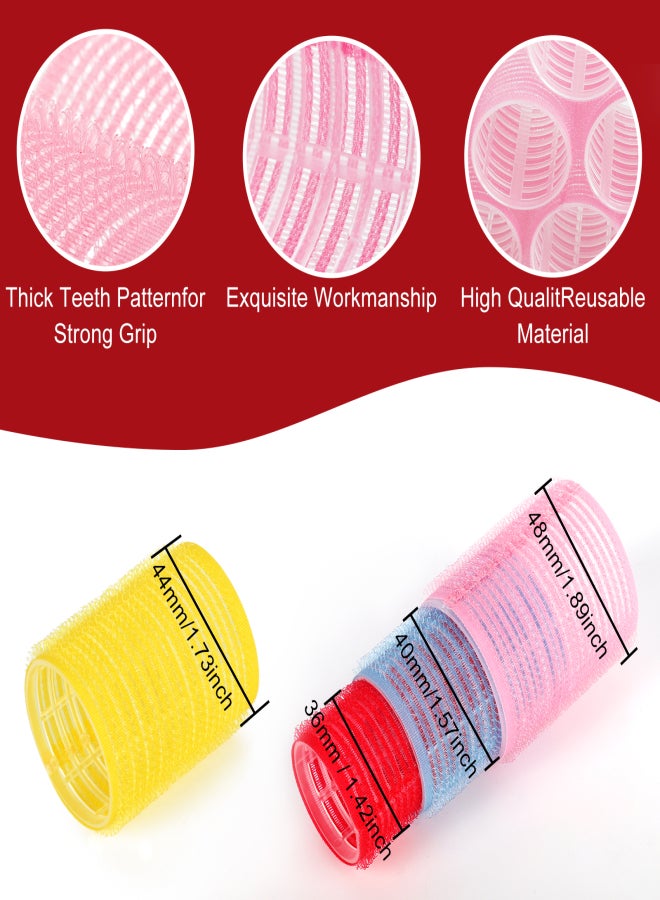 آيسيلي بكرات شعر ذاتية التثبيت، أدوات تجعيد الشعر للاستخدام المنزلي، عبوة من 10 قطع - Image 5