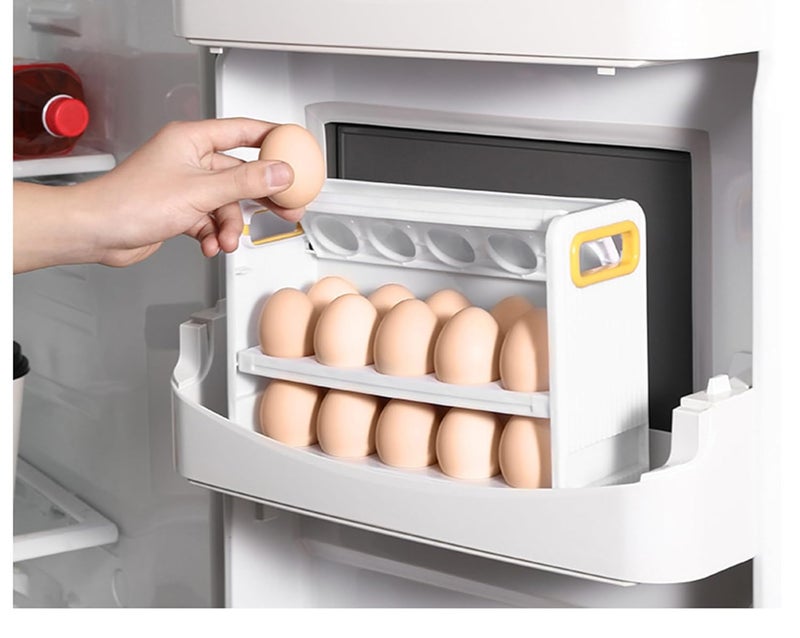 MosQuick Egg tray box 30 eggs Egg Box Eggs Storage Box Egg Container for Fridge Egg Holder Ideal Egg storage box for fridge Egg tray for fridge Durable egg tray 30 eggs Egg Crate Egg holder - Image 2