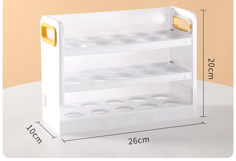 MosQuick Egg tray box 30 eggs Egg Box Eggs Storage Box Egg Container for Fridge Egg Holder Ideal Egg storage box for fridge Egg tray for fridge Durable egg tray 30 eggs Egg Crate Egg holder - Image 3