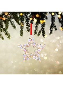 WaaHome WaaHome Metal Star Christmas Ornaments 2024 Iridescent Star Keepsake Christmas Tree Ornaments Decorations, Glitter Hanging Star Christmas Ornaments Gifts for Women Girls Mom Sisters  - Image 5