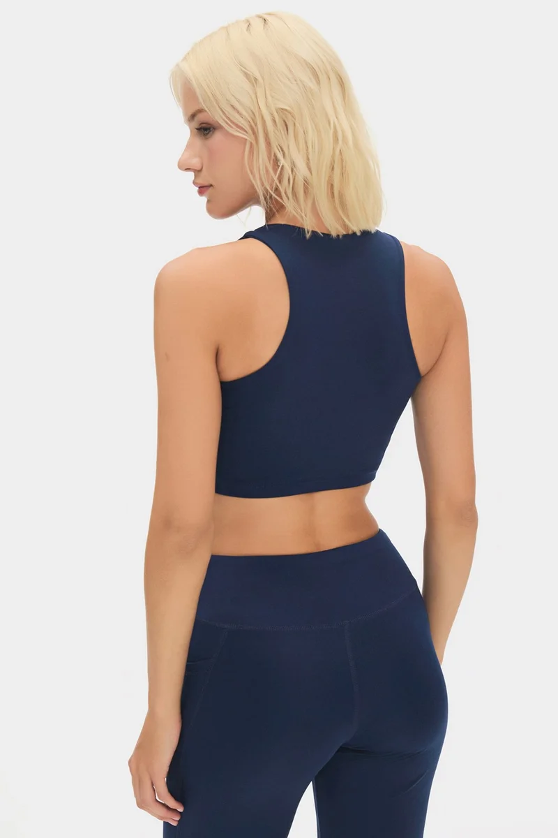 جويستار Women's Halter Neck T-Shirt with Bra Inside