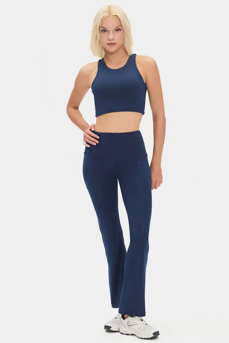 جويستار Women's Halter Neck T-Shirt with Bra Inside