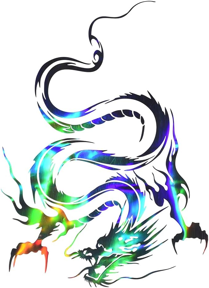 ATMOMO Holographic Dragon Car Hood Sticker - Image 1