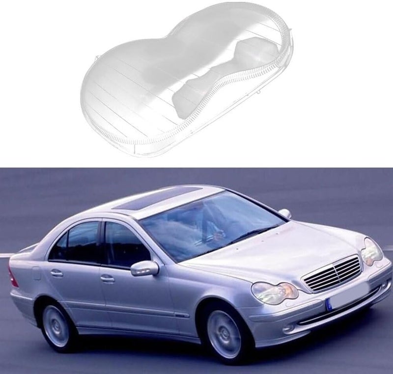 DEMULAX Car Headlight Lens Cover for Benz W203 - Image 2