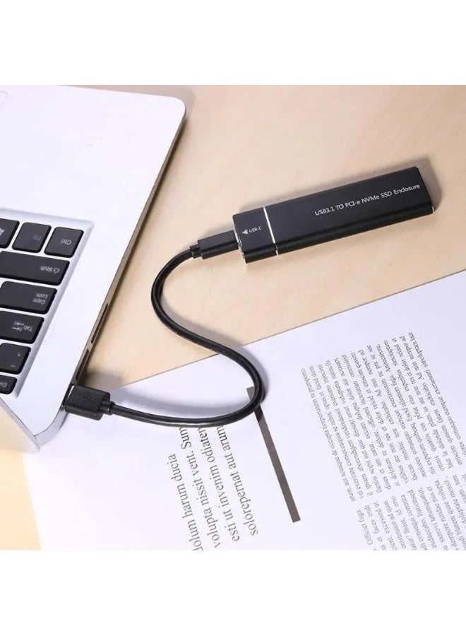Enclosure for M.2 PCIe NVMe SSD M Key USB 3.1 Type C 10Gbps External Adapter Supports 2230 2242 2260 2280 Plug and Play Hot Swap - Image 4