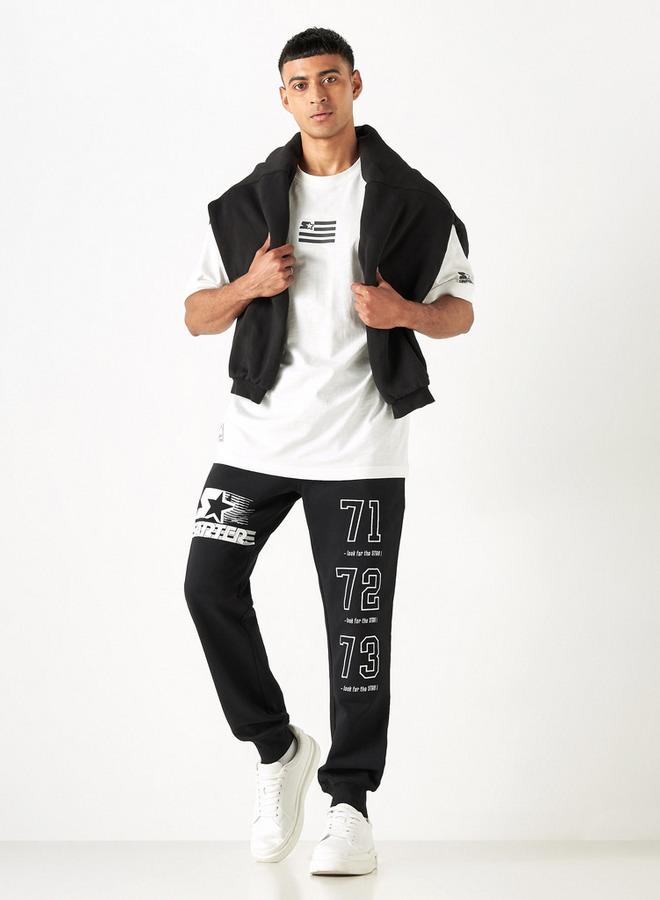 Starter Typographic Print T-shirt with Crew Neck and Short Sleeves - Image 2