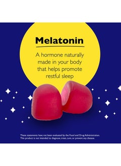 RESCUE حلوى Bach RESCUE PLUS Melatonin Sleep Gummies، بنكهة الفراولة الطبيعية، مساعدة على النوم، مكمل غذائي، نباتي، خالٍ من الجلوتين، بدون نكهات صناعية، ألوان، 60 قطعة  - Image 5