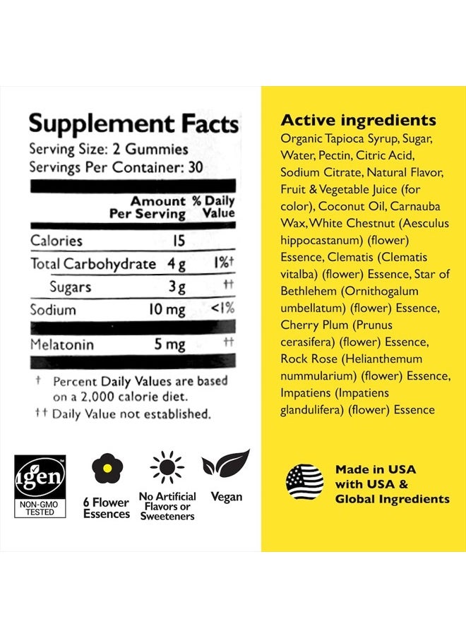 RESCUE - Bach RESCUE PLUS Melatonin Sleep,Natural Strawberry Flavor, 60 Gummies - Image 1