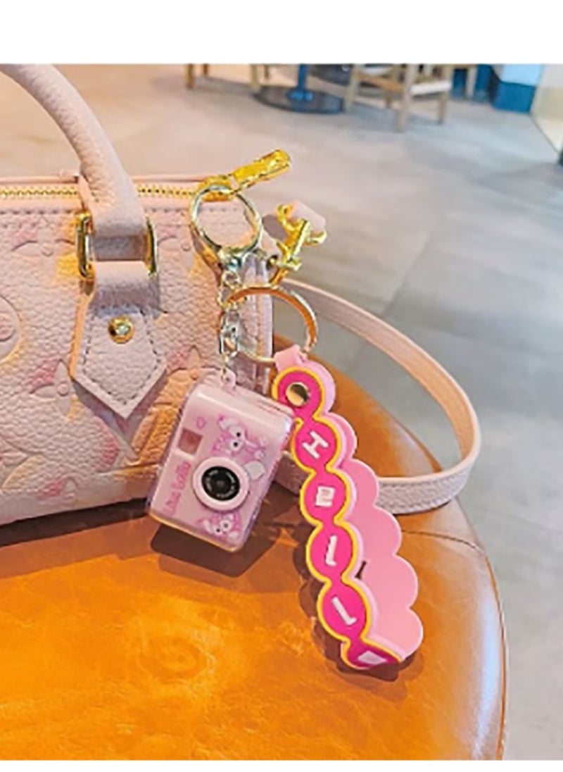 Generic - Cartoon Sanrio Mini Bright Light Camera Keyring - Lynabelle Camera - Image 1