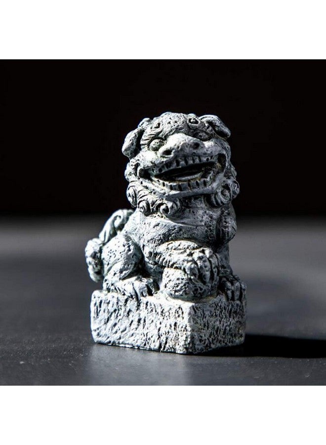 Smoothedo-Pets Fish Tank Decorations Aquarium Decoration Mini/Pair Size Ornaments Accessories Fish Hides Asian Garden FengShui Beast Dog Mini - Image 3