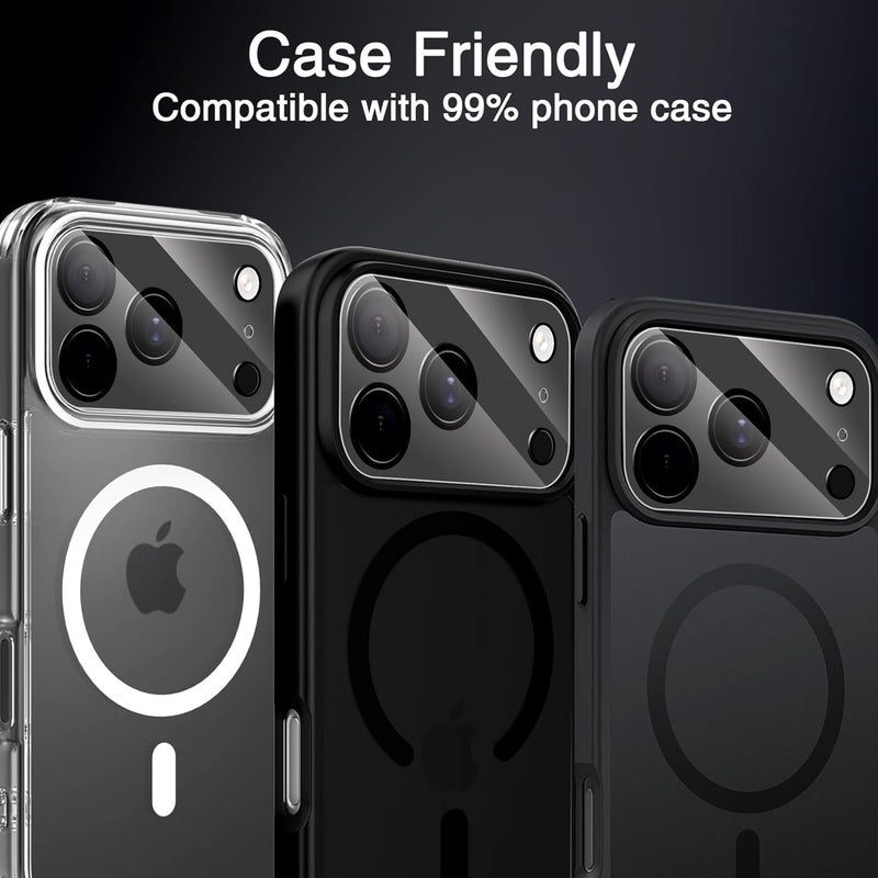 GadgetBite Tempered Glass Camera Lens ProtectorCompatible with 17 Pro Max, Ultra Clear 9H Hardness Glass Camera Lens Protector - Transparent - Image 5