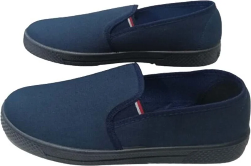 مودا اياكابي23 Fashion Shoes23 Fashion Shoes 2584 Navy Blue Men's Daily Linen Ballerina Shoes