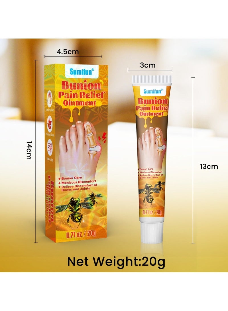 Sumifun 3-PACK Bee Venom Bunion Soothing Cream, relieves foot bunion pain 20g*3 - Image 4