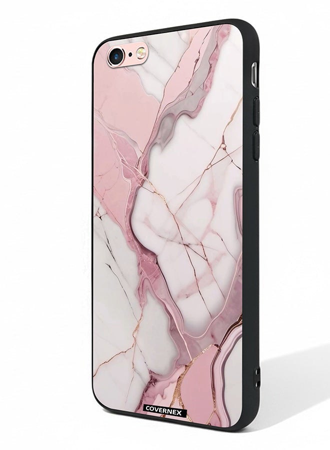 Covernex Apple iPhone 6s Protective Case Cover Printed Featuring Rose Quartz Marble Texture - Image 1