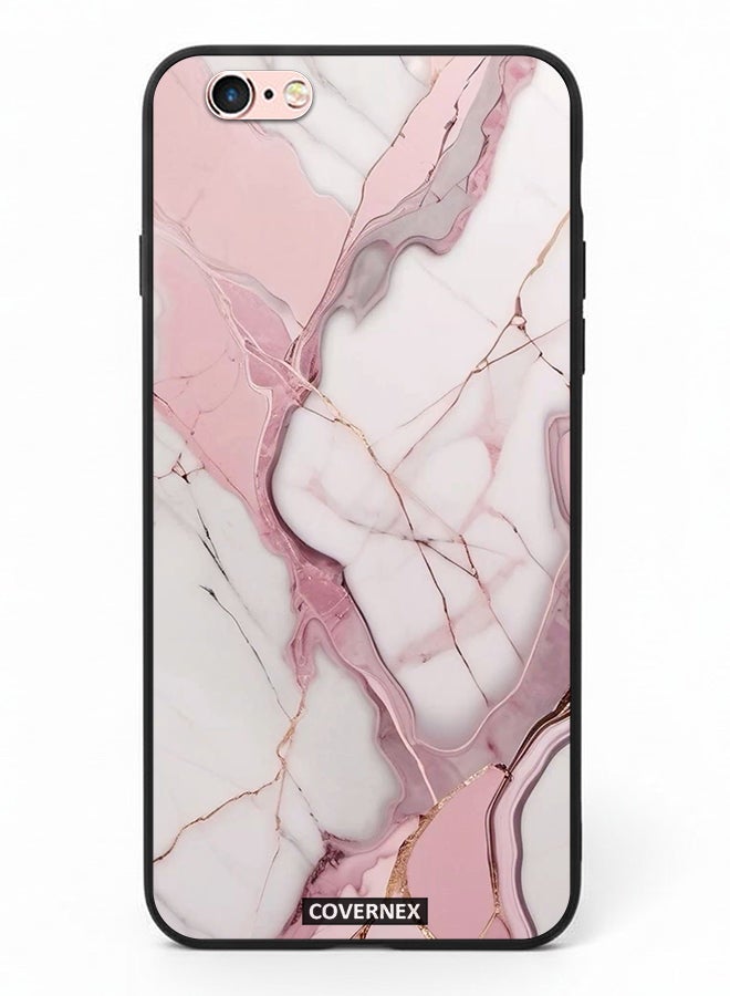 Covernex Apple iPhone 6s Protective Case Cover Printed Featuring Rose Quartz Marble Texture - Image 2