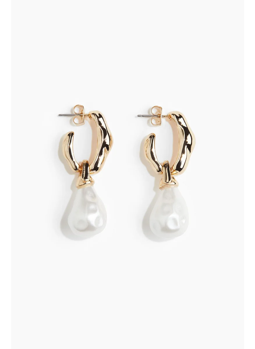 اتش اند ام Pendant Hoop Earrings