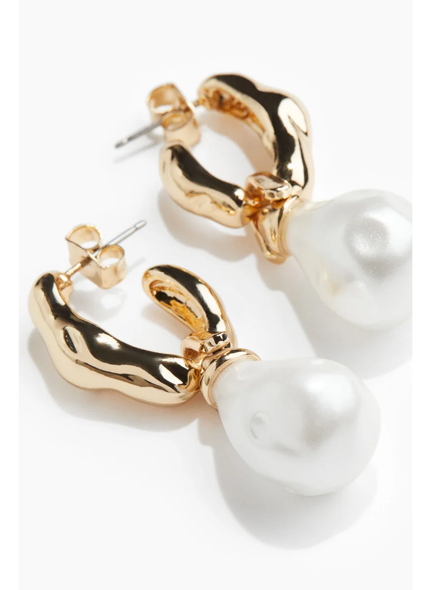 اتش اند ام Pendant Hoop Earrings