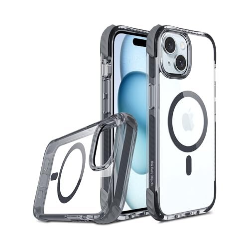 DailyObjects Case for iPhone 15 Compatible with Mag-Safe Wireless Charging, Reflex Slim Shockproof Back Cover - Polycarbonate,Transparent - Image 5