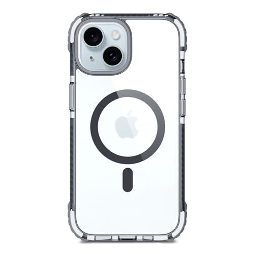 DailyObjects Case for iPhone 15 Compatible with Mag-Safe Wireless Charging, Reflex Slim Shockproof Back Cover - Polycarbonate,Transparent - Image 1