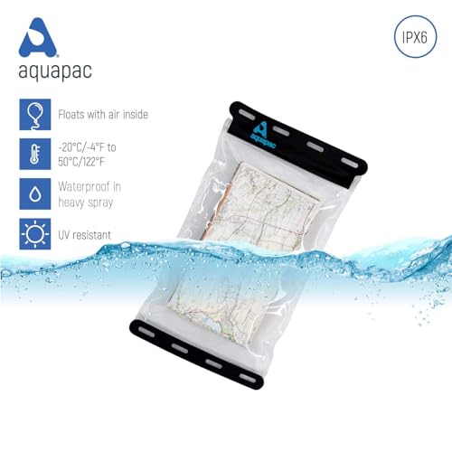 Aquapac Kaituna Waterproof Map Holder - while Outdoors or Hiking - Clear Plastic Case for Kayaking and Camping Accessories - Small 19.5x30cm - Image 3