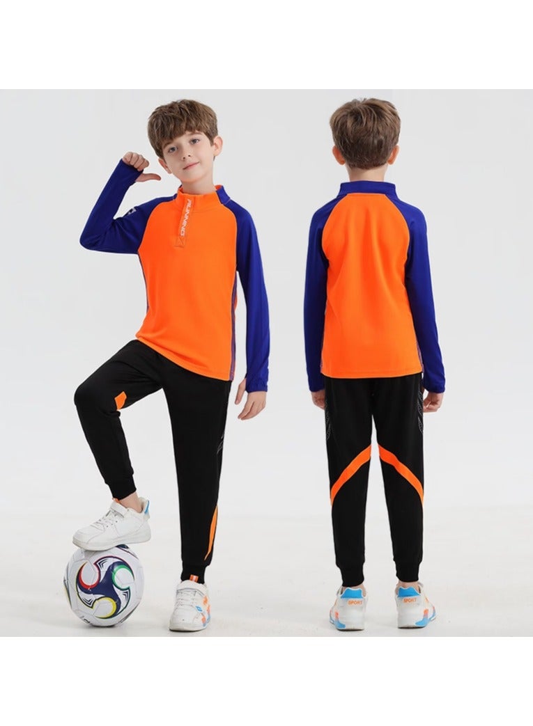 KUYING Children's Basketball Training Suit With Long Sleeves - Image 1