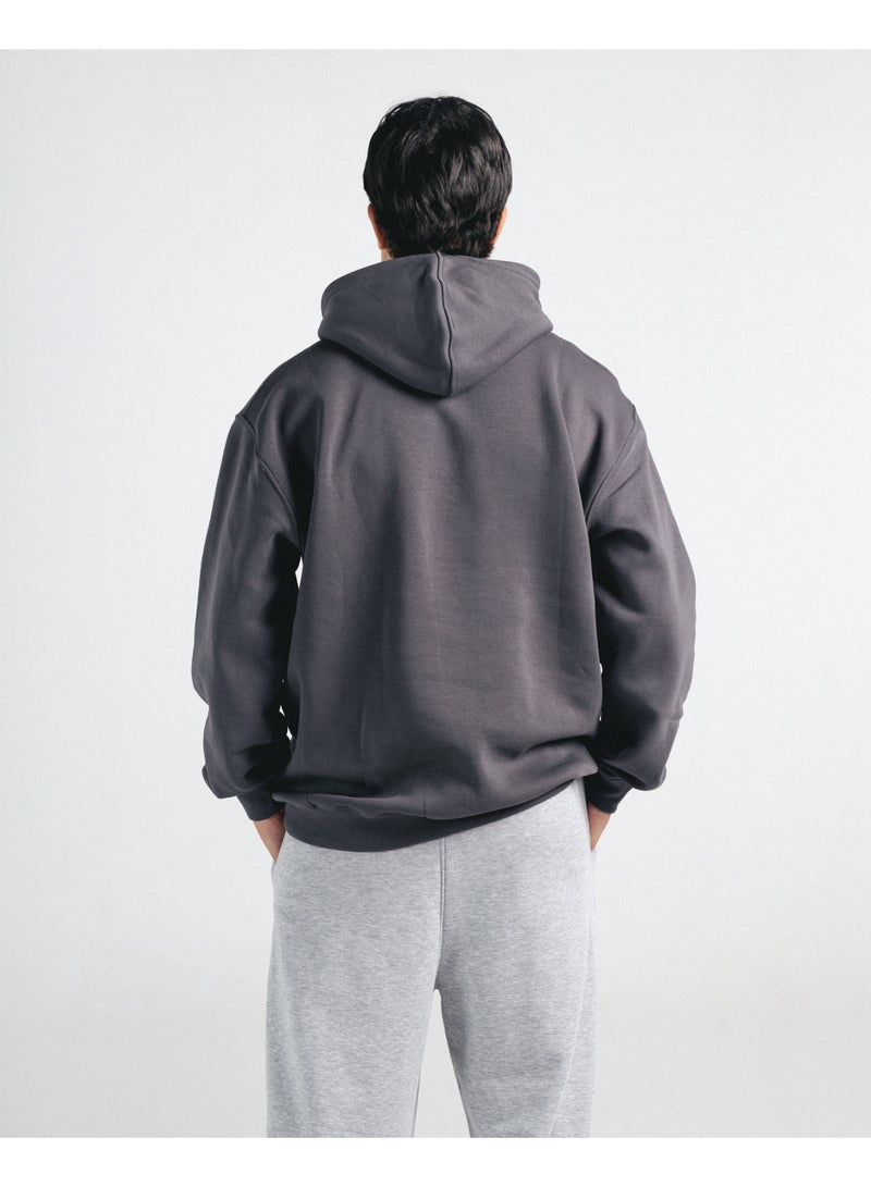 Feathers Men’s Oversized Winter Hoodie 100% Cotton, Warm & Cozy - Image 2