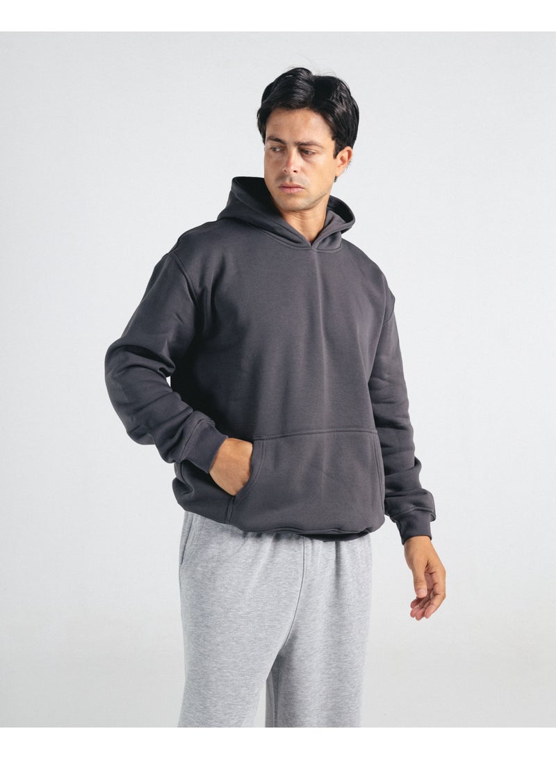 Feathers Men’s Oversized Winter Hoodie 100% Cotton, Warm & Cozy - Image 1