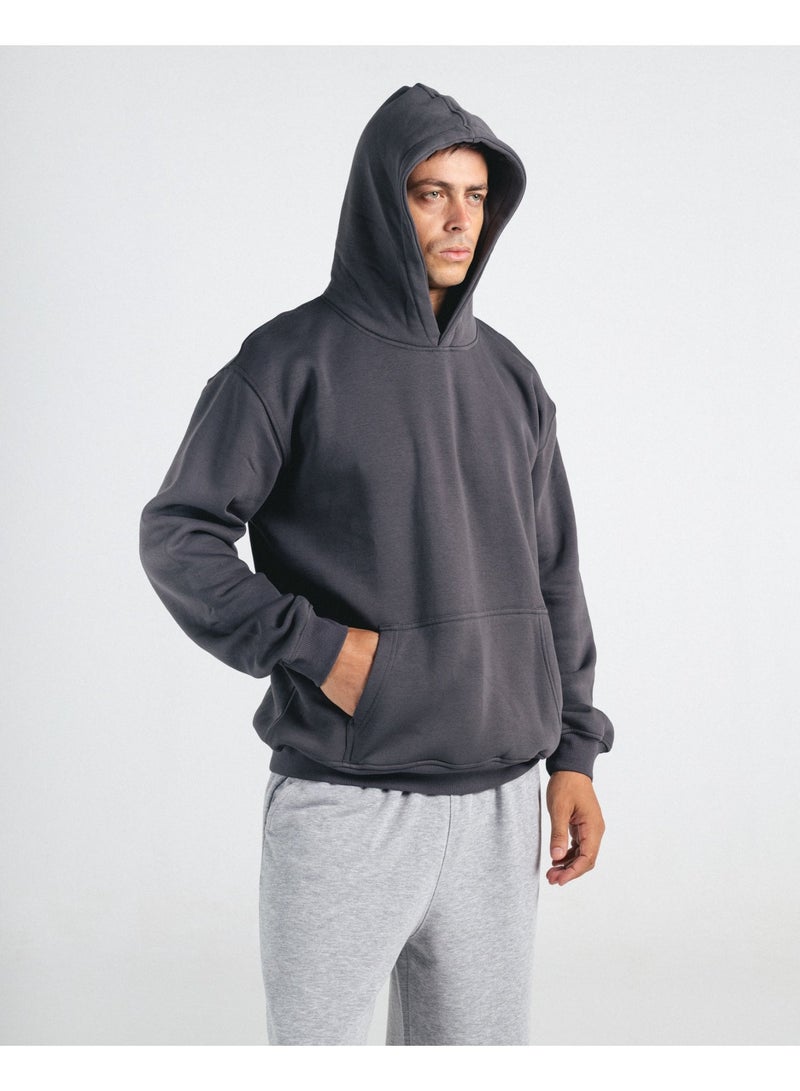 Feathers Men’s Oversized Winter Hoodie 100% Cotton, Warm & Cozy - Image 3