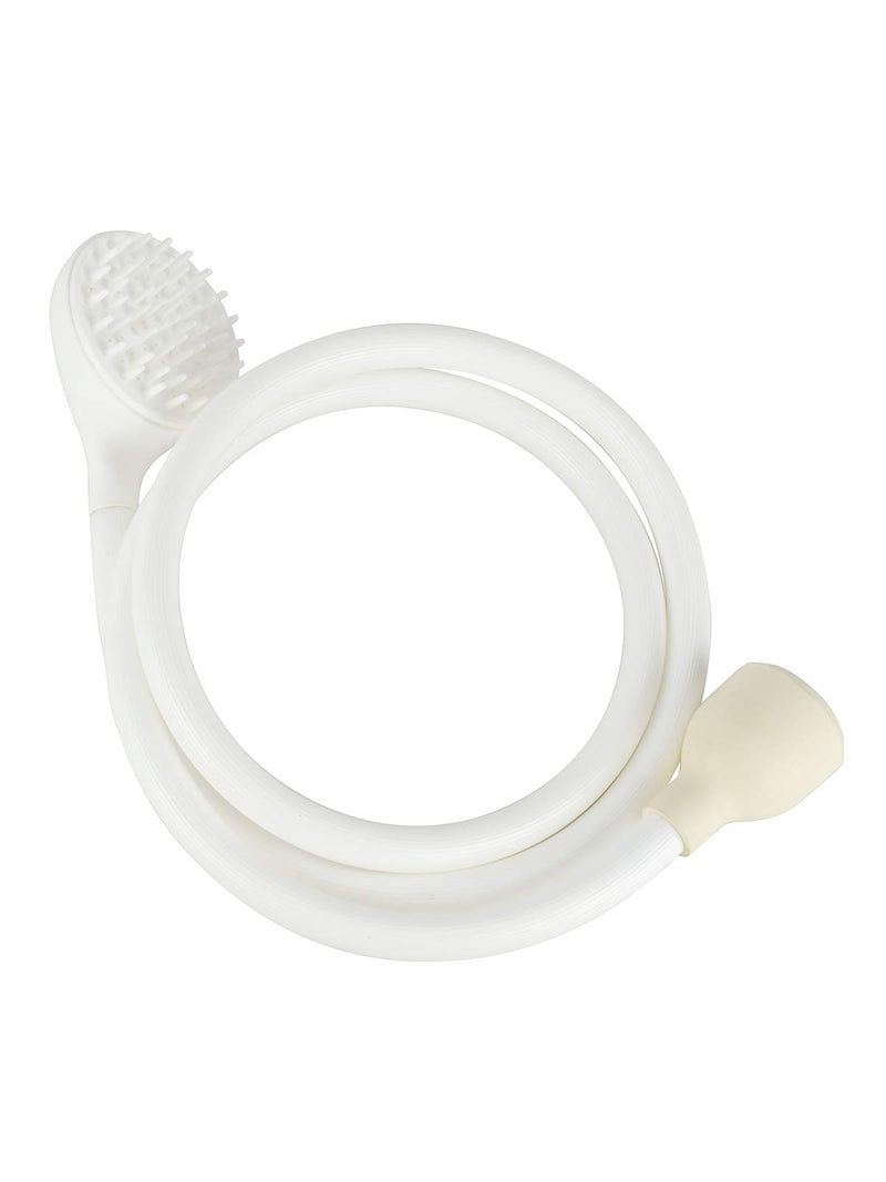 Plumb Pak PP825-60 Purpose Bath Spray Clip On Connector, for Use with Most Sink Spouts, Hose, Rubber, 52", White - Image 1