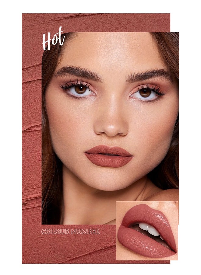 LANGMANNI - Intense Wear Matte Lip Stick,Nude Lipstick Velvet Lip Gloss Lip Stain Long Lasting Waterproof Nude Lipstick,Can Let Your Lip Look Fuller,Works Great For Aging Or Thinning Lips(08#) - Image 1