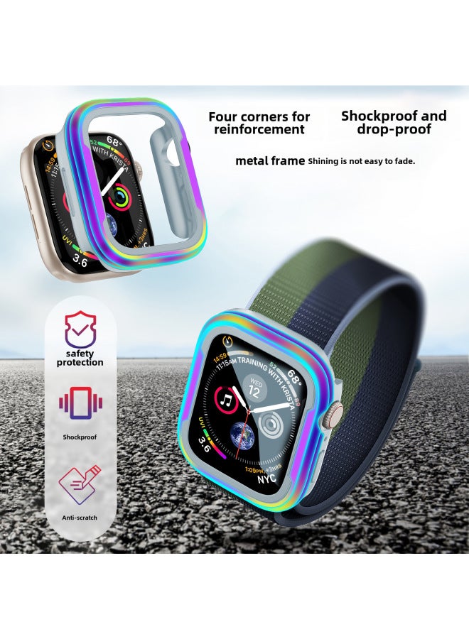 Chuangxin For Apple Iwacth9/8/7/6/5/4/se Ultra Apple Watch Case Metal Drop Protective Cover - Image 2