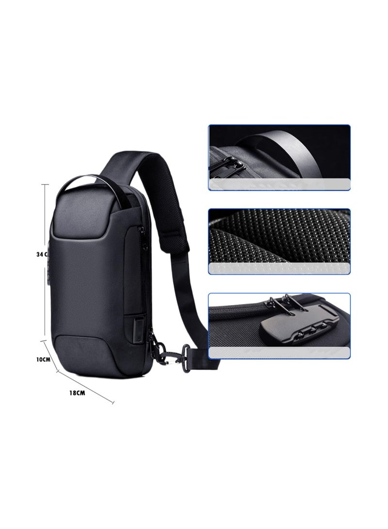 XICEN XICEN Cover Case for PlayStation Portal Remote Player,for Steam Deck LCD/OLED,for Rog Ally,for Nintendo Switch,USB Carrying Shoulder Bag,Chest Bag,Backpack (Black)  - Image 4