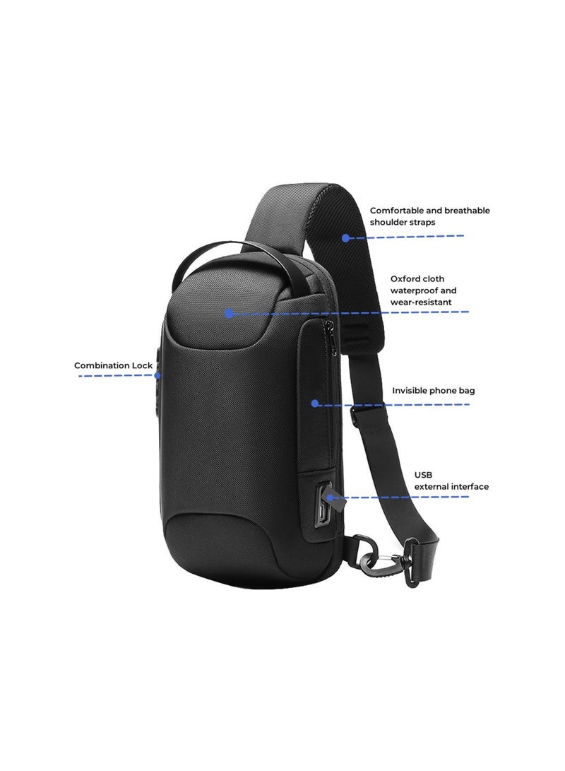 XICEN XICEN Cover Case for PlayStation Portal Remote Player,for Steam Deck LCD/OLED,for Rog Ally,for Nintendo Switch,USB Carrying Shoulder Bag,Chest Bag,Backpack (Black)  - Image 2