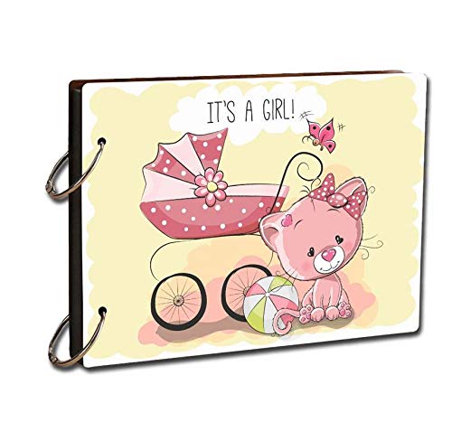 Paper Plane Design DIY Scrapbook Photo Album- Handmade Scrapbook for Baby - Image 1