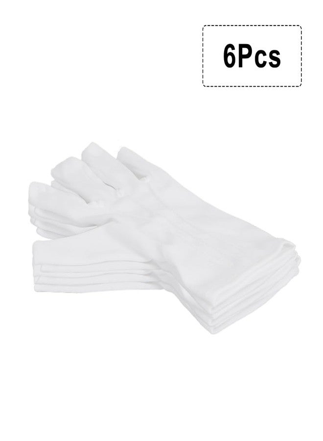 LmashRbaiw White Gloves,Cotton Gloves,White Santa Gloves,Cotton Work Gloves,Adult Gloves,White Gloves Women,Moisturizing Gloves,Cotton Gloves for Men,Cotton Gloves for Dry Hands,UV Gloves,Artist Glove - Image 4