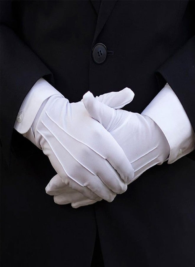 LmashRbaiw White Gloves,Cotton Gloves,White Santa Gloves,Cotton Work Gloves,Adult Gloves,White Gloves Women,Moisturizing Gloves,Cotton Gloves for Men,Cotton Gloves for Dry Hands,UV Gloves,Artist Glove - Image 5