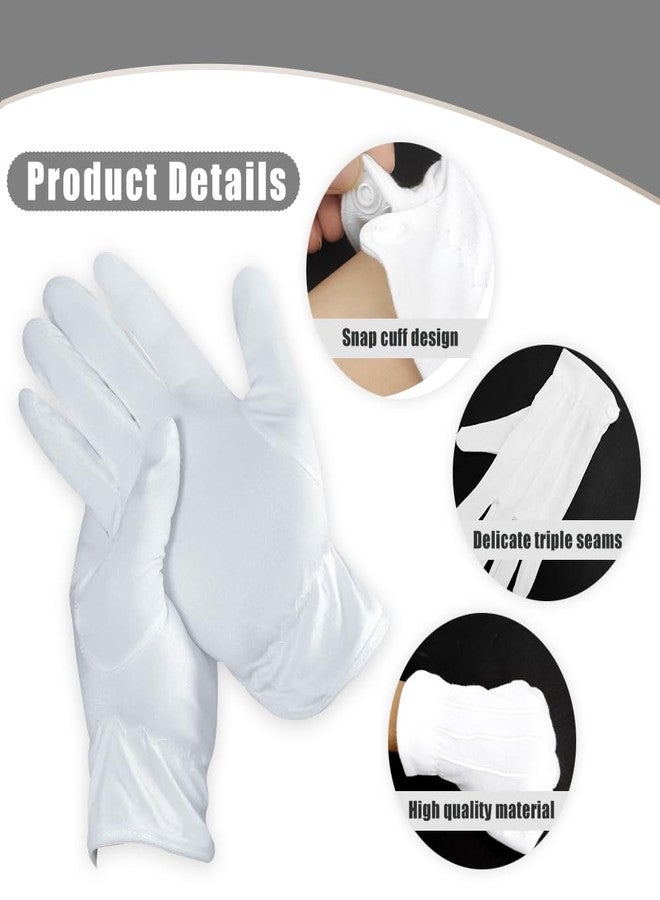 LmashRbaiw White Gloves,Cotton Gloves,White Santa Gloves,Cotton Work Gloves,Adult Gloves,White Gloves Women,Moisturizing Gloves,Cotton Gloves for Men,Cotton Gloves for Dry Hands,UV Gloves,Artist Glove - Image 3