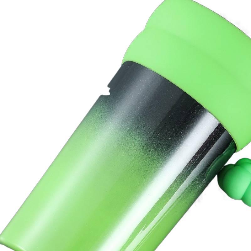 710 ml Stainless Steel Coffee Mug with Grab Handle and Straw Top in with Ceramic Lining and Cup Holder Friendly - Image 3
