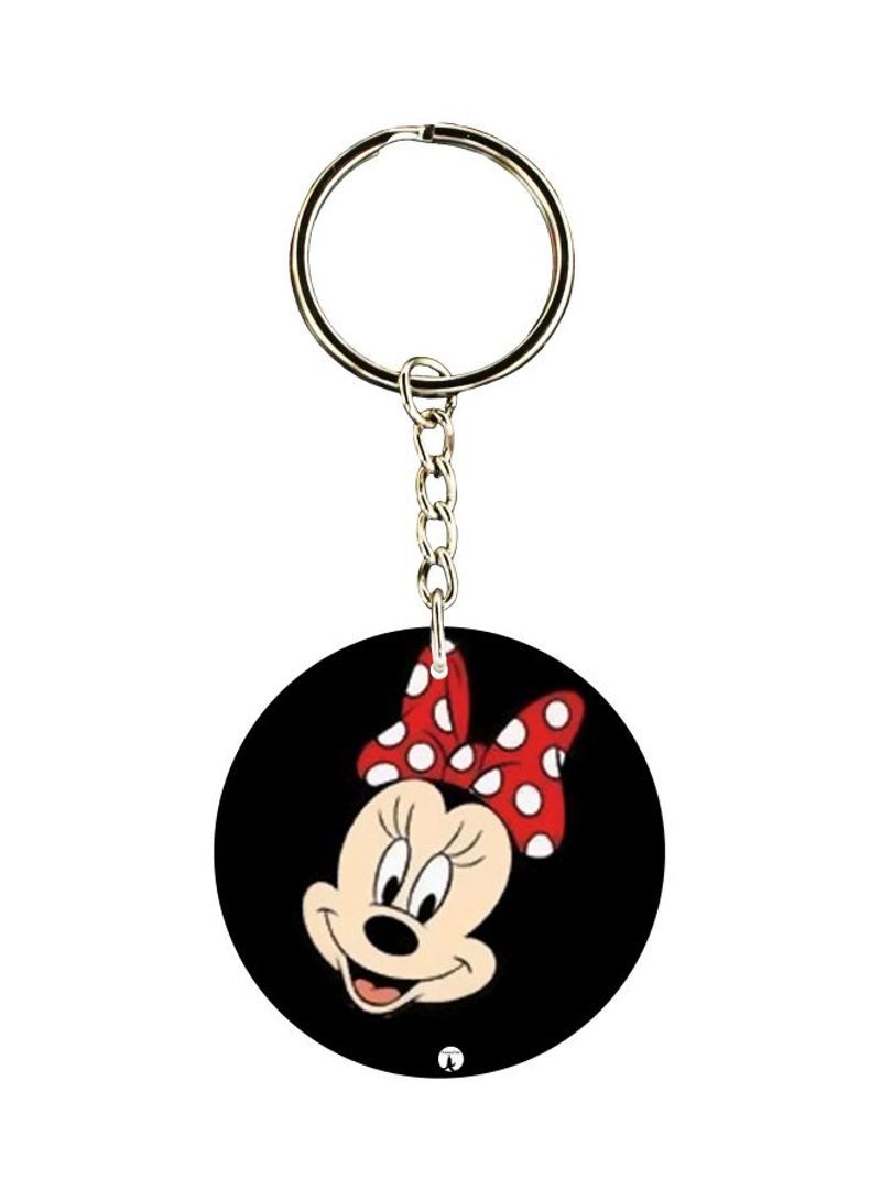 RKN Minnie Mouse Printed Double Sided Keychain