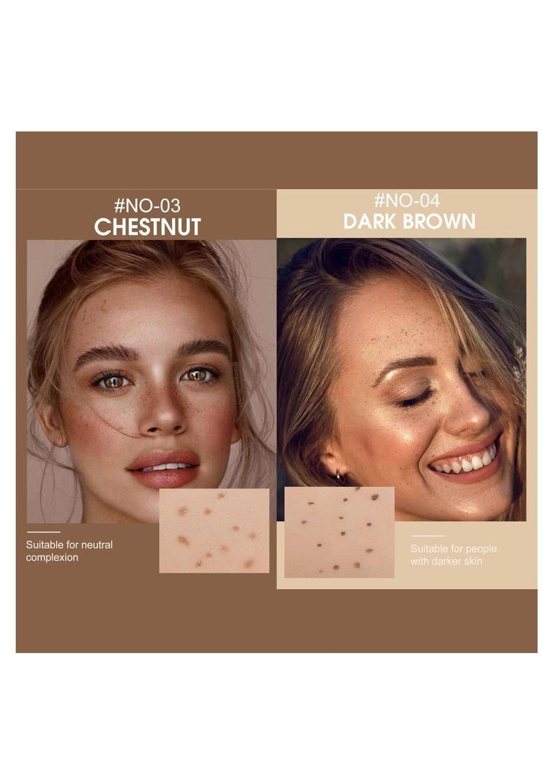 Kanza - Freckle Pen Natural Easy To Color Freckles Pen Waterproof & Long Lasting Soft Freckles For Face Tint Freckle Makeup Tool For Women Single Piece (Chestnut) - Image 1