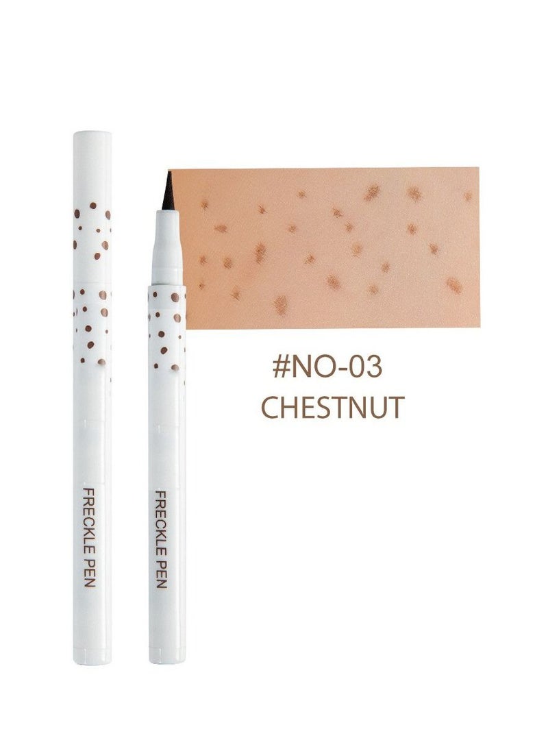 Kanza - Freckle Pen Natural Easy To Color Freckles Pen Waterproof & Long Lasting Soft Freckles For Face Tint Freckle Makeup Tool For Women Single Piece (Chestnut) - Image 1