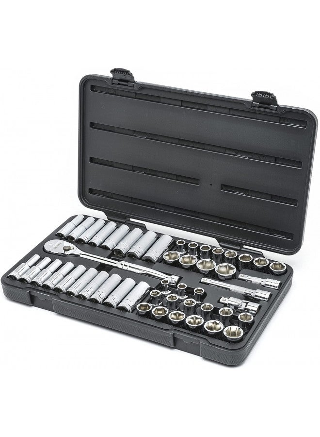 GEARWRENCH 49 Pc. 1/2" Drive 6 Pt. Socket Set, Standard/Deep, SAE/Metric - 80700D - Image 4