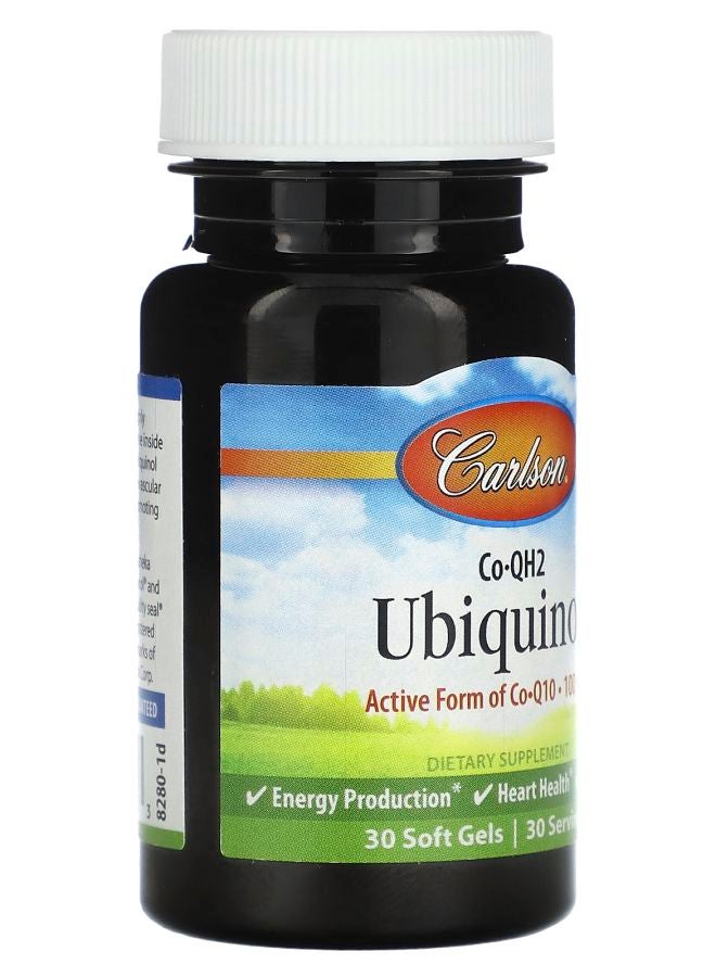 Carlson CoQH2 Ubiquinol 100 mg 30 Soft Gels - Image 2