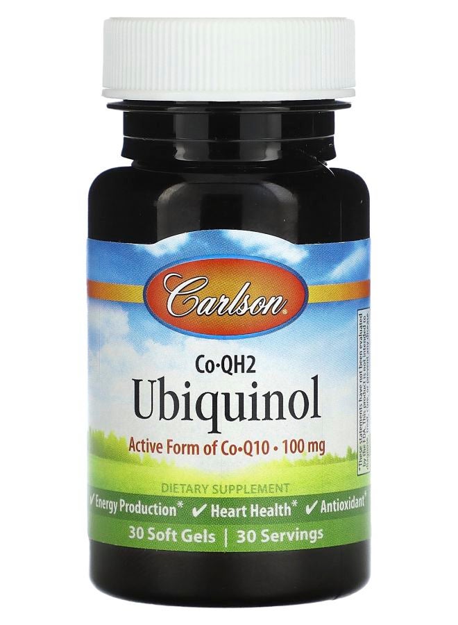 Carlson CoQH2 Ubiquinol 100 mg 30 Soft Gels - Image 1