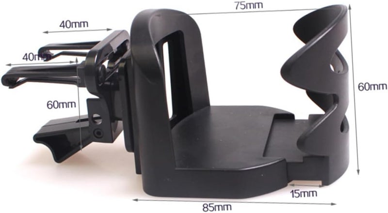 Car Cup Holder Water Bottle Stand ABS Folding Vehicle Beverage Holder for Cars and Trucks for Travel and Daily Use - Image 3