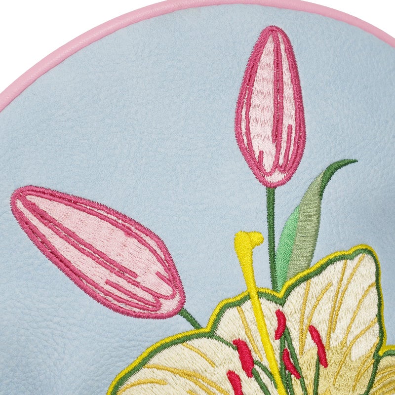 mytag Lily Driver Headcover Heavy Embroidery, Golf Driver Head Cover Fits 460CC Head, Headcover for Girl Women, Light Blue - Image 3