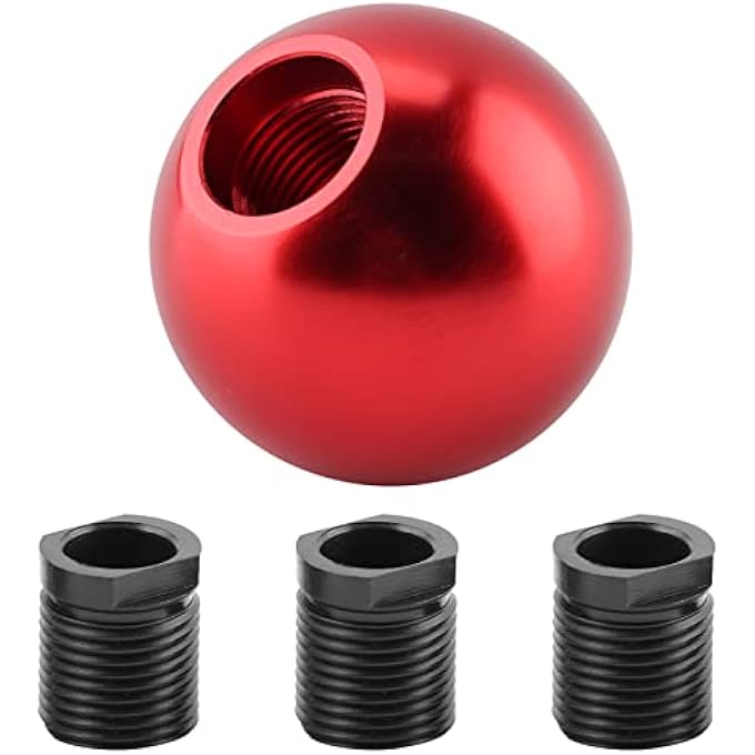 rayihni Universal Manual Round Ball Gear Shift Knob Spherical Shape Red and Blue Car Transmission Shifter Replacement - Image 5