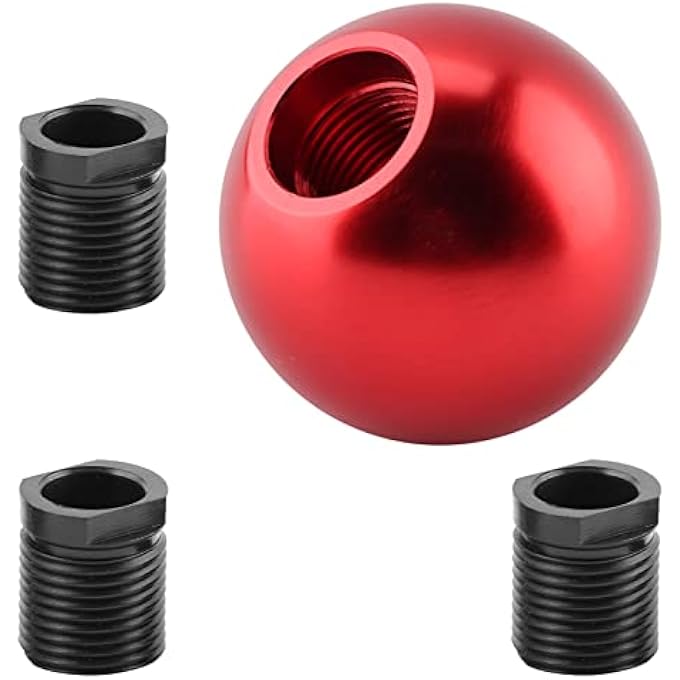 rayihni Universal Manual Round Ball Gear Shift Knob Spherical Shape Red and Blue Car Transmission Shifter Replacement - Image 4