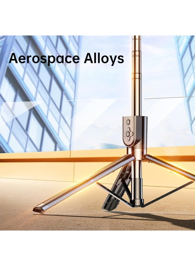 170cm Tripod Selfie Stick with Remote Control and Rotating Extendable Phone Holder Compatible with iPhone and Android Smartphones - Image 3